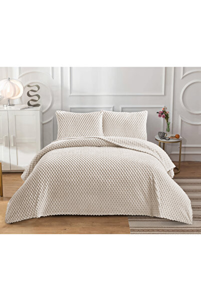 GOBLETTE HOME سلسلة PETEK - شتوية - طقم بطانية مزدوجة من القطيفة الناعمة - نا...