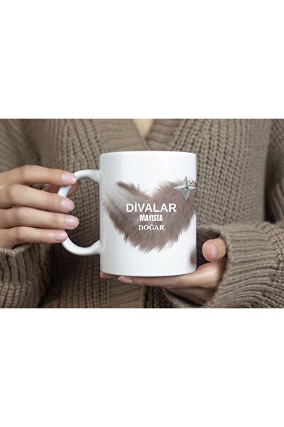 Beramussa Divalar Mayısta Doğar Written on It Birthday Mug Cup – Feminine Fea...