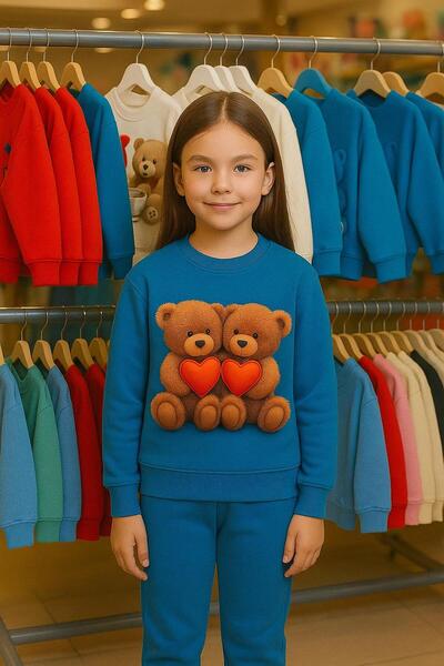 playwear Παιδικό Βαμβακερό Σετ Φούτερ με στάμπα HEART 2 BEARS για ΗΛΙΚΙΕΣ 3-4...