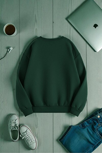 uyguntarz Unisex Los Angeles Design Printed Crew Neck Sweatshirt