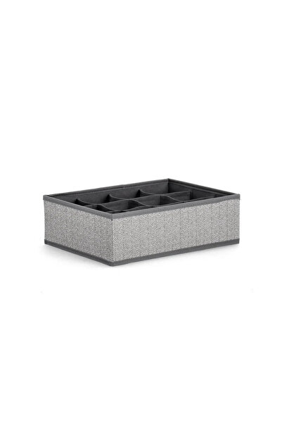 Bizzotto Tidy Storage Box Grigio 12P
