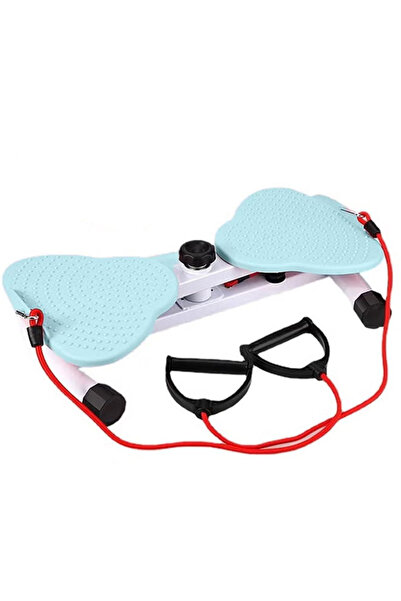 Fitness World قرص دوار لتمارين الخصر و تدليك القدمين مزود بشريط مقاومة للاستخ...