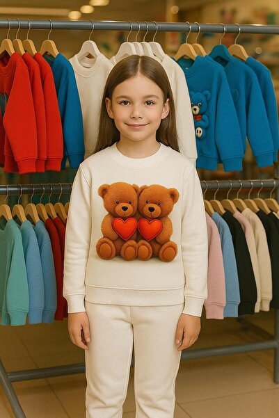 playwear Set de hanorace din bumbac pentru copii, cu imprimeu HEART 2 BEARS, ...