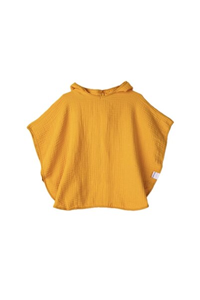 For My Baby Embossed 100% Cotton Muslin Hooded Beach and Bath Towel Children's Baby Poncho Cape