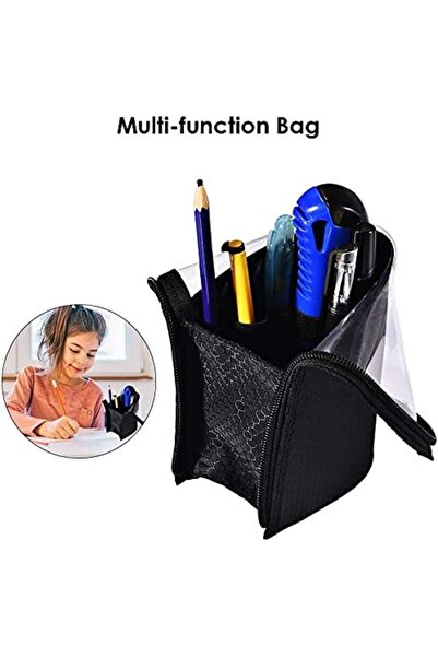 Margoun Cosmetic Brush Holder Multifunctional Makeup Brush Organizer (Black)