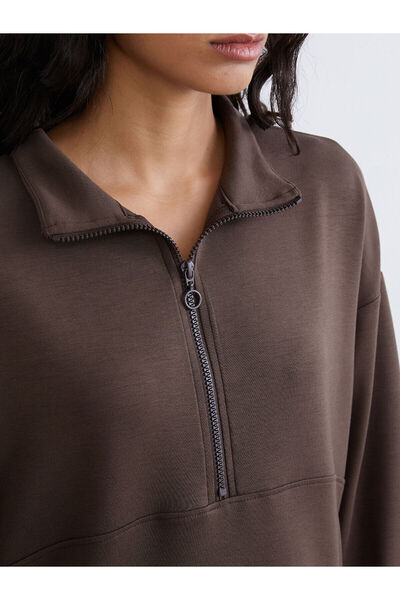 LC Waikiki New Season Stand Collar Women's Sweatshirt Tunic