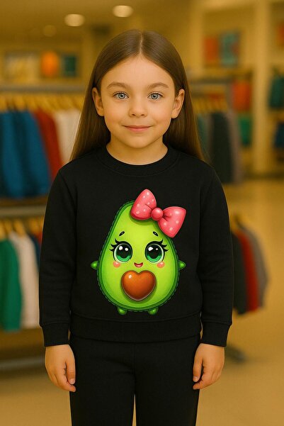 playwear Παιδικό βαμβακερό σετ φούτερ με στάμπα AVAKADO 3- 4 -5 -6 -7 -8 -9 -...