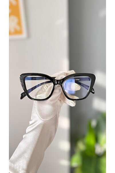 LOOKUP NEW Cat Eye Cat Eye Bone Transparent Women Men Unisex Blue Light Protecting Screen Glasses Eyewear