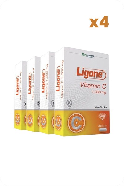 Rcfarma Ligone Vitamin C 1000 mg 30 Kapsül x4 Adet
