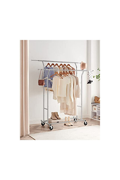 Talis Hanger rack, Songmics, Silver, HSR12S, 129-169 cm