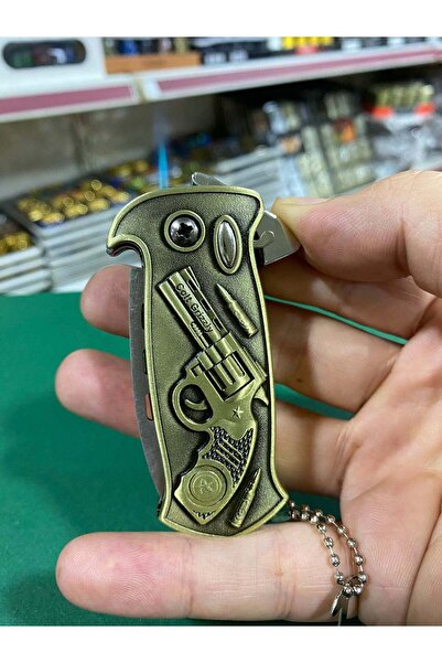 tutuştur Tabanca Figürlü Metal Bıçaklı Çakmak