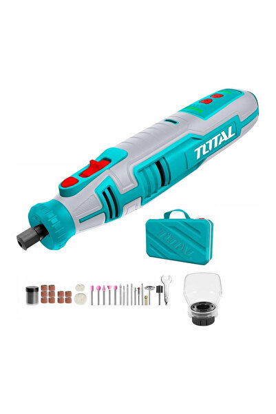 TOTAL 8V Lithium-Ion Grinder Rotary Tool Kit Type-C Charging 67Pcs TMGLI0801