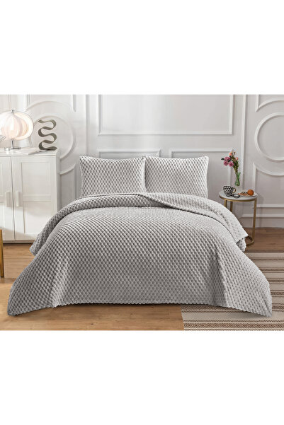 GOBLETTE HOME سلسلة PETEK - شتوية - طقم بطانية مزدوجة من القطيفة الناعمة - نا...