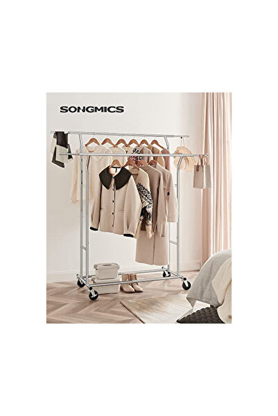 Talis Hanger rack, Songmics, Silver, HSR12S, 129-169 cm