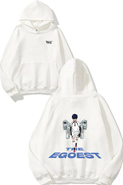 THEWERT السترة الرياضية ذات التصميم الأفضل مطبوع باللون الأبيض بغطاء رأس