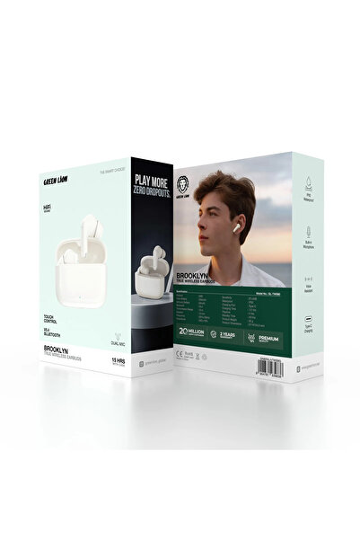 Green Lion سماعات بروكلين اللاسلكية الحقيقية - بيج