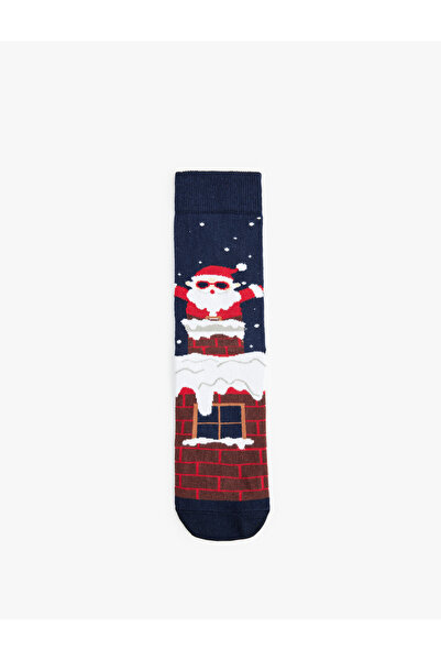 Koton Cotton Socks with New Year's Theme