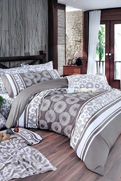 Mira Home طقم غطاء لحاف رانفورس مزدوج من القطن بنسبة 100%