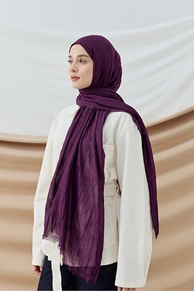 Modakaşmir Bamboo Shawl Series Plum