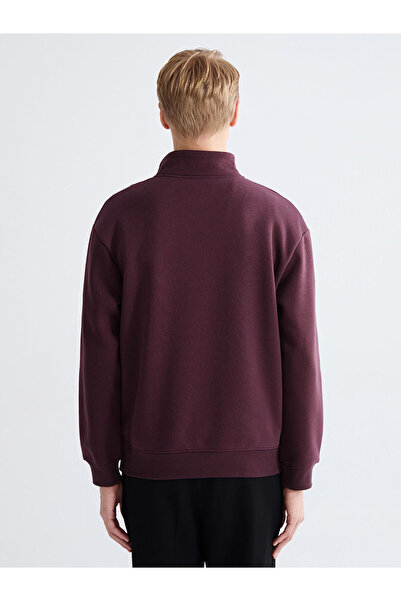 LC Waikiki ψηλός λαιμός με τύπωμα Ανδρικό χοντρό φούτερ