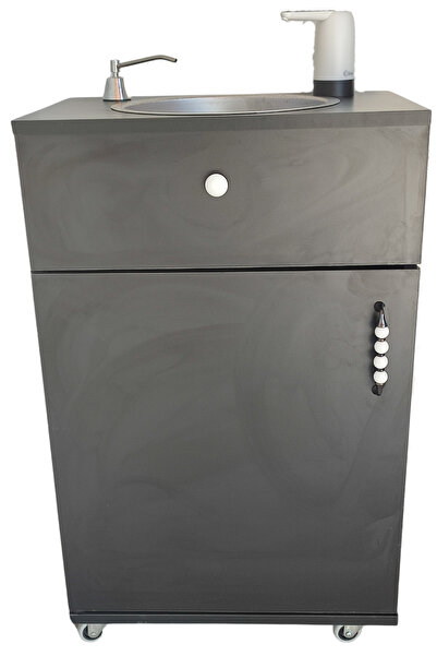 BİLBAY MEDİA Seyyar Lavabo Siyah L20