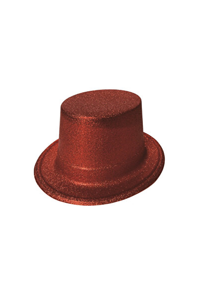 Mirific Party Pălărie roșie de petrecere cu sclipici