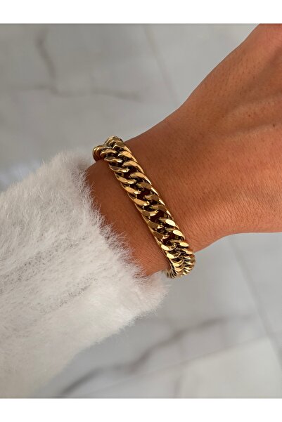 HERCY 316 L Stainless Steel Chain Bracelet |   Colorfast Thick Chain Bracelet |   Gold Chain Bracelet