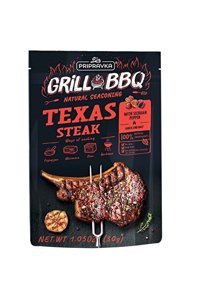 Top Ingrediente Texas Steak cu Piper Sichuan - Grill&BBQ - Condimente amestec pentru vita, porc sau pui 30g