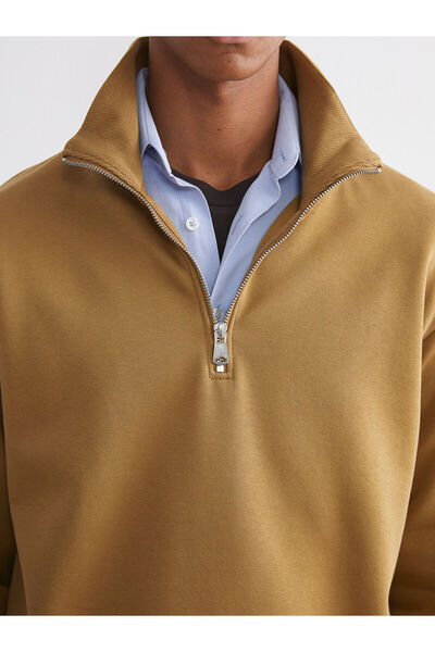 LC Waikiki Ανδρικό χοντρό φούτερ με ψηλό γιακά με φερμουάρ