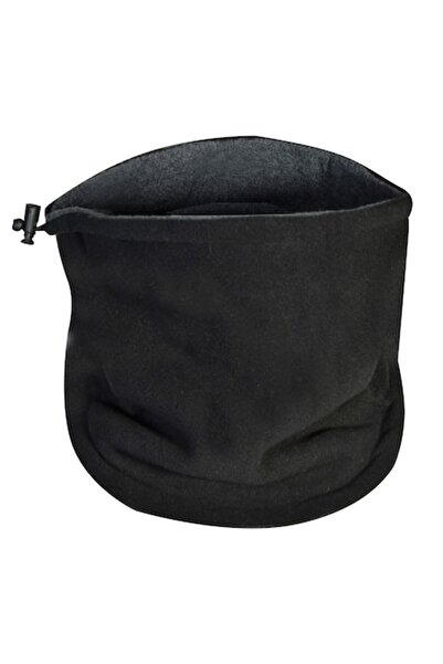 MYONNA IT & E- COMMERCE Eșarfă circulară sport, neagră, fleece, 30x25 cm