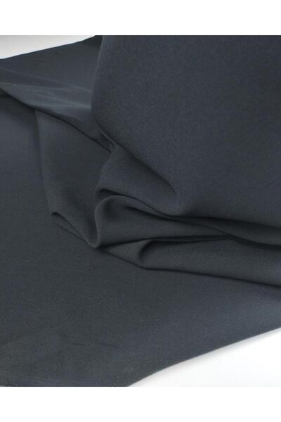 Kumaş Parça Telali Crepe Fabric in Black Color (Width 140 cm X Length 110 cm)