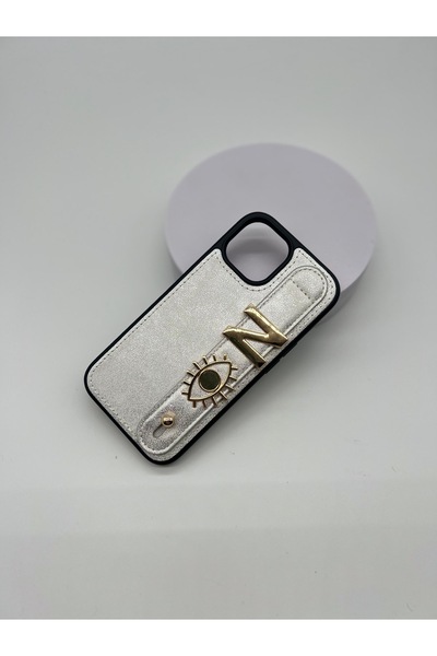 ELMALI STORE iPhone 16 Charmlı Kılıf "3 Charm Hediye !" Kişiye Özel Harfli Te...