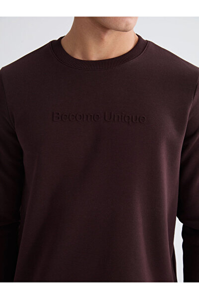 LC Waikiki Ανδρικό φούτερ με στάμπα Crew Neck