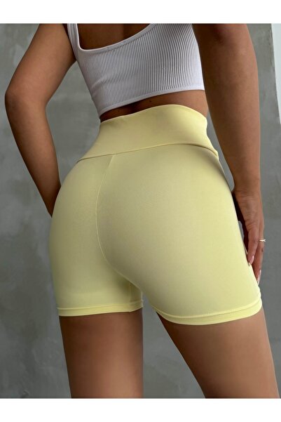 The Base Women's Daffodil Yellow Shaping / Sculpting Super Mini High Waist Leggings