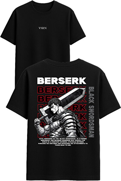 VSRN تي شيرت شيفوليه ديزاين مطبوع أسود قصة فضفاضة