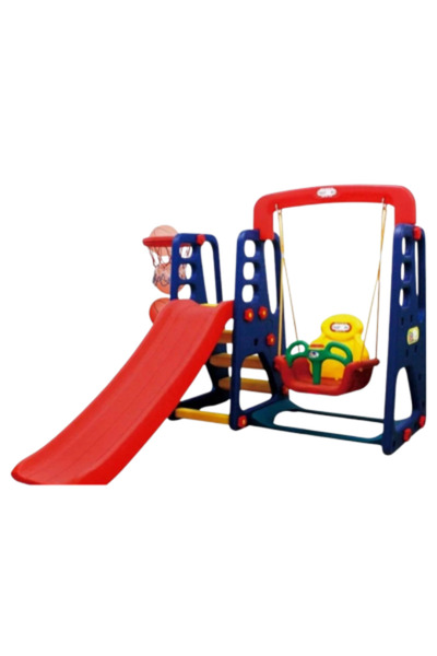Farah Marah Toyes Children's slide and swing set with basketball