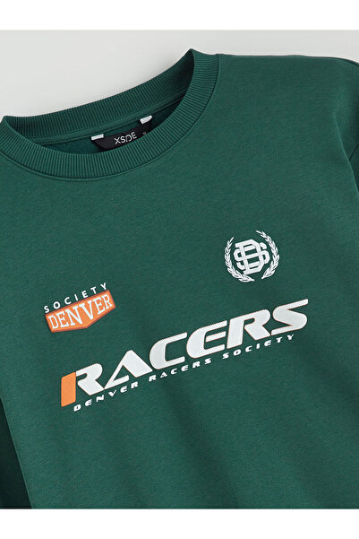 LC Waikiki Ανδρικό χοντρό φούτερ με στάμπα με λαιμόκοψη