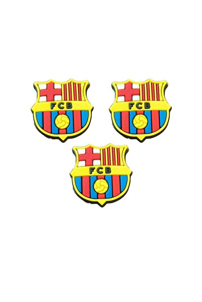 FCB 3 Pieces of Barcelona 3D Sticker for Mobile or Any Smooth Surface