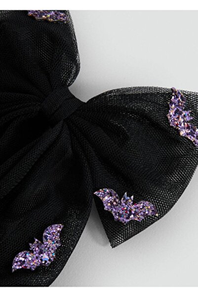 MANGO Kids Yarasa bağ detaylı saç tokası