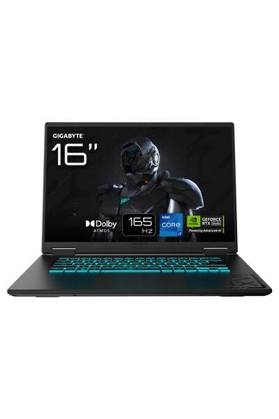 Gigabyte A16-CVH i7-13620H 16GB 1TBSSD RTX5060 16" WUXGA FreeDOS Dizüstü Bilg...
