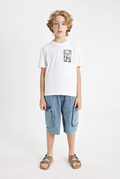 DeFacto Boys' One Piece Crew Neck Short Sleeve T-Shirt (24 Hs)