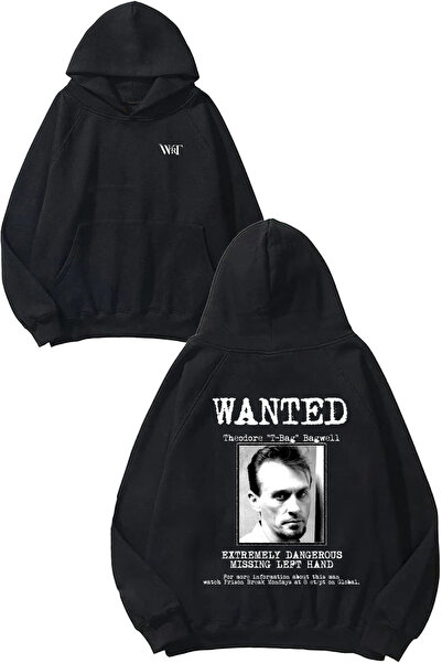 THEWERT Prison Break 11 Design Rucsac cu imprimeu Negru cu glugă Swea tricou