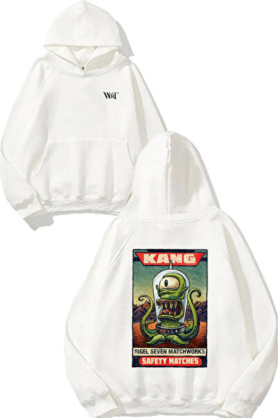 THEWERT سترة كانج سيفتي مانشيس ديزاين مطبوع باللون الأبيض بغطاء رأس