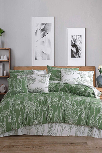Mira Home Zeleni Pamuk komada Bračni Set posteljine