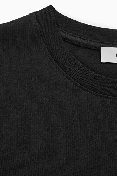 VSRN Save Rescue Recycle Design Printed Black Oversized t Shirt