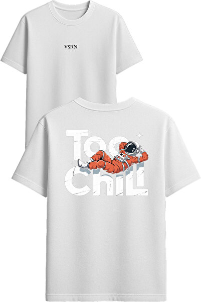VSRN Tricou supradimensionat alb cu imprimeu Too Cool Design