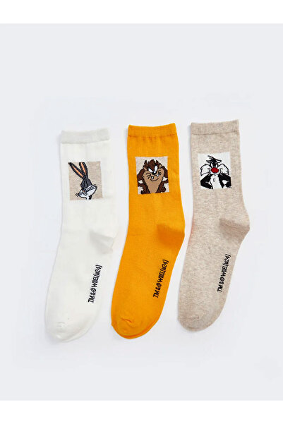 Filmaldım Bugs Bunny Printed Women's Socks 3-Pack Size 36-38 Looney Tunes