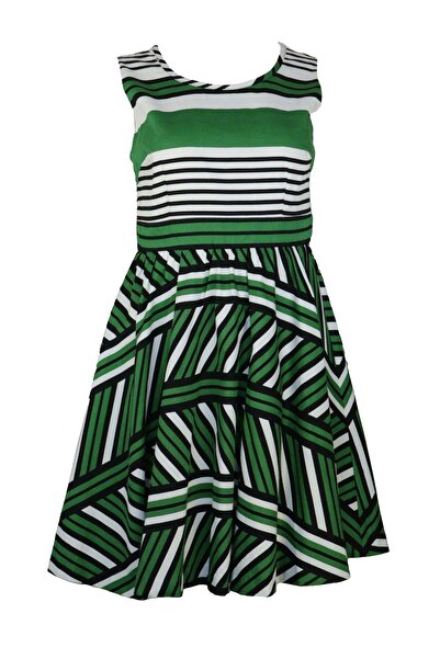 ONLY Nalini Green Dress - S, Green, 99% cotton 1% spandex