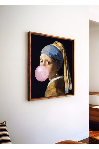 ARTHOUSECOLLECTIVE Fată cu cercei de perle - Portret din epoca barocă - Poste...