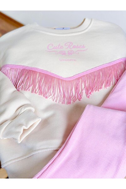 Alvadonna Tasseled Girls' Top and Bottom Set